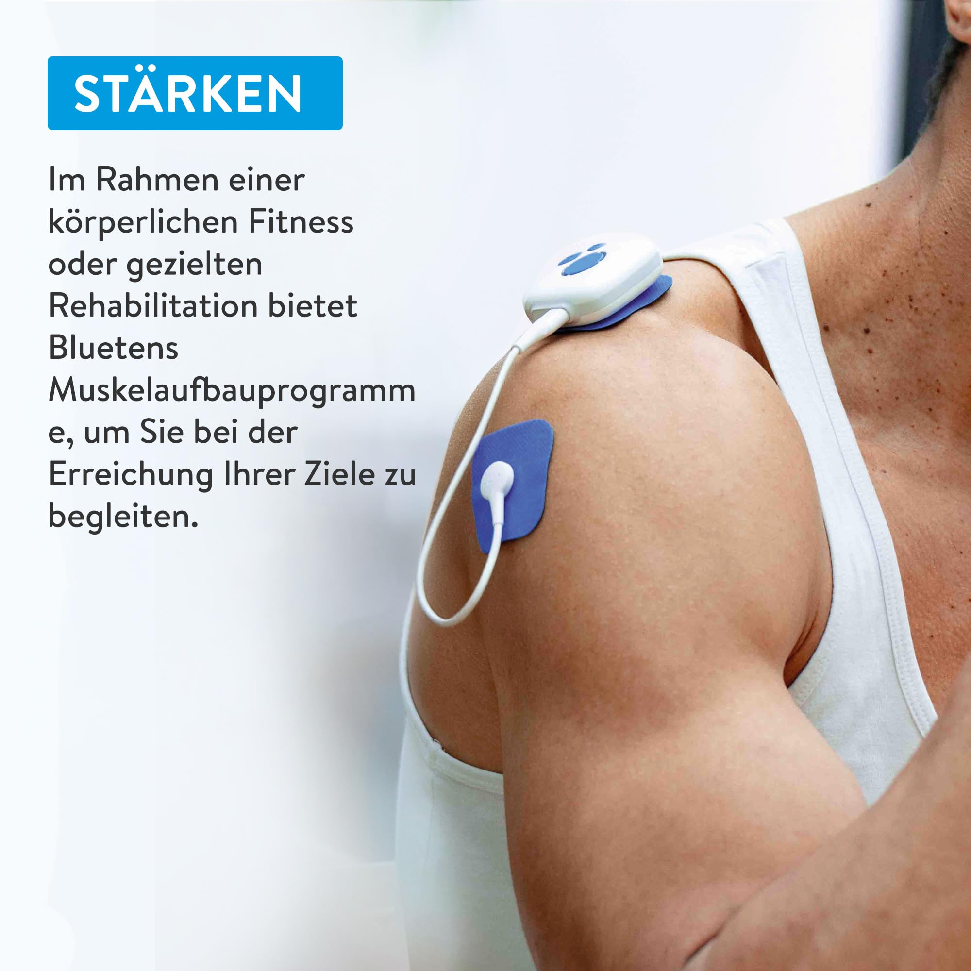 Bluetens Classic 2 Digital TENS/EMS Gerät, Elektrostimulationsgerät, Schmerztherapie, Muskelentspannung, Massage