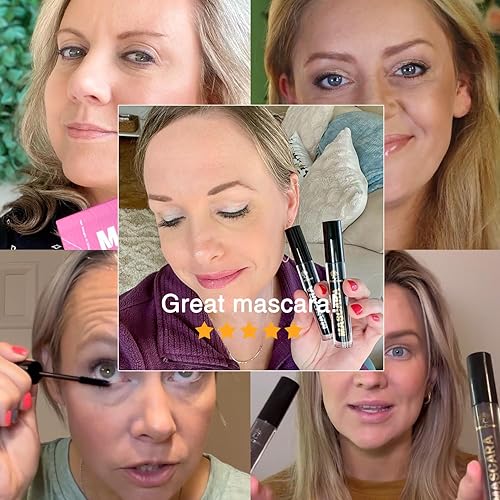 Miniatura 5 de Juego de maquillaje de rímel marrón impermeable con volumen y longitud, vegano y libre de crueldad animal