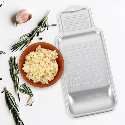 Miniatura 3 de MAGICLULU Rallador de ajo y jengibre, rallador de alimentos de acero inoxidable, rallador de queso de acero inoxidable, rallador de chocolate,