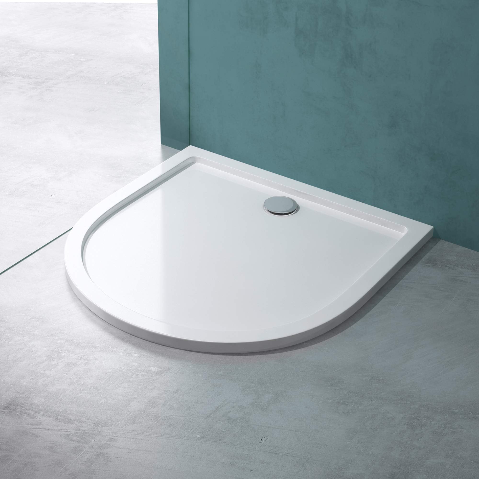 Mai & Mai Piatto Doccia 90x90x4cm in Acrilico, Forma: Quadrato, Bianco
