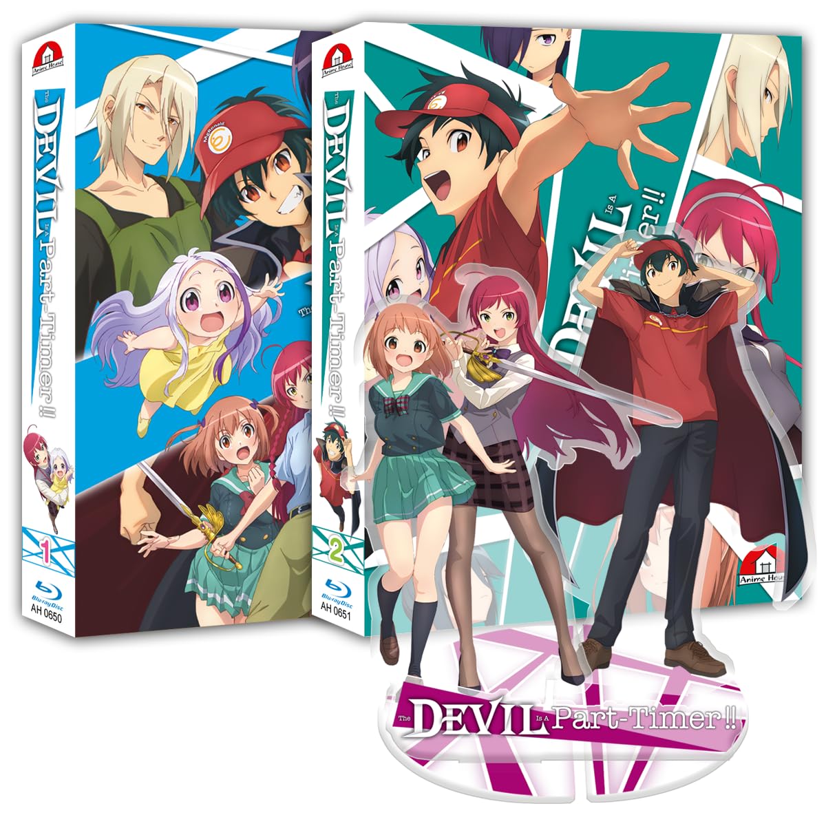 Devil is a Part-Timer Staffel 2 Blu-ray Collector's Edition, Folgen 1-24 + Bonus-Episode, 2 Boxen mit Schuber, Booklets, Wendecover, Acrylaufsteller, 625 Min.