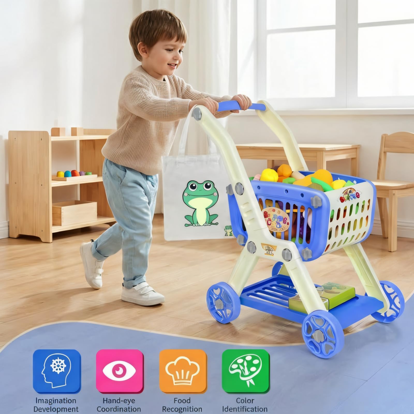 Boley Carrito De Compras De Juguete Educativo | Meses sin interés