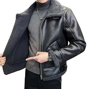 ジャケット・アウター HELK FUR LEATHER JACKET Shearling sheepskin leather jacket with wool lining: FurHatWorld