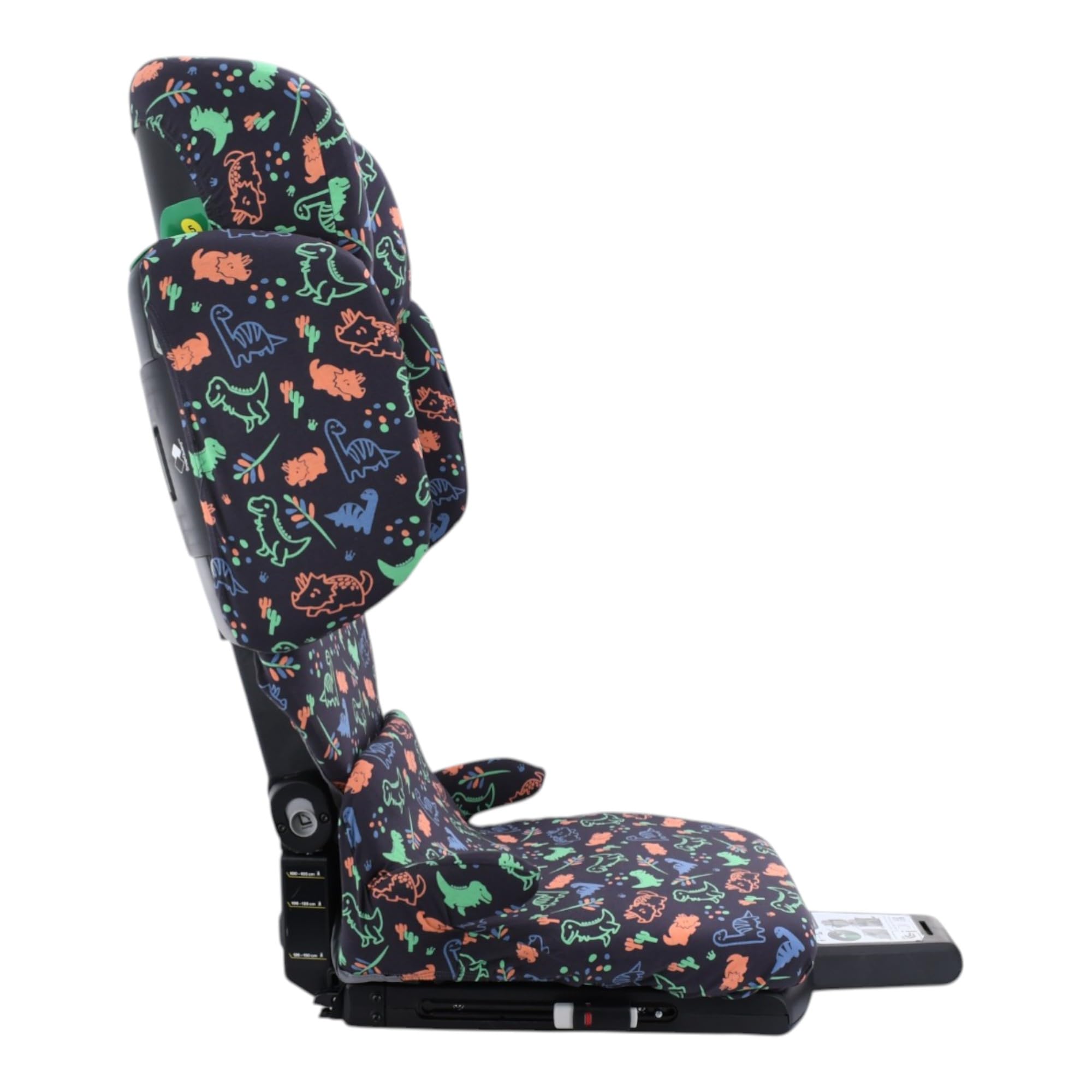 JYOKO Funda para Silla De Coche Compatible con Axkid Up | Algodón Orgánico | Transpirable Y Suave | Estampado Happy Dino