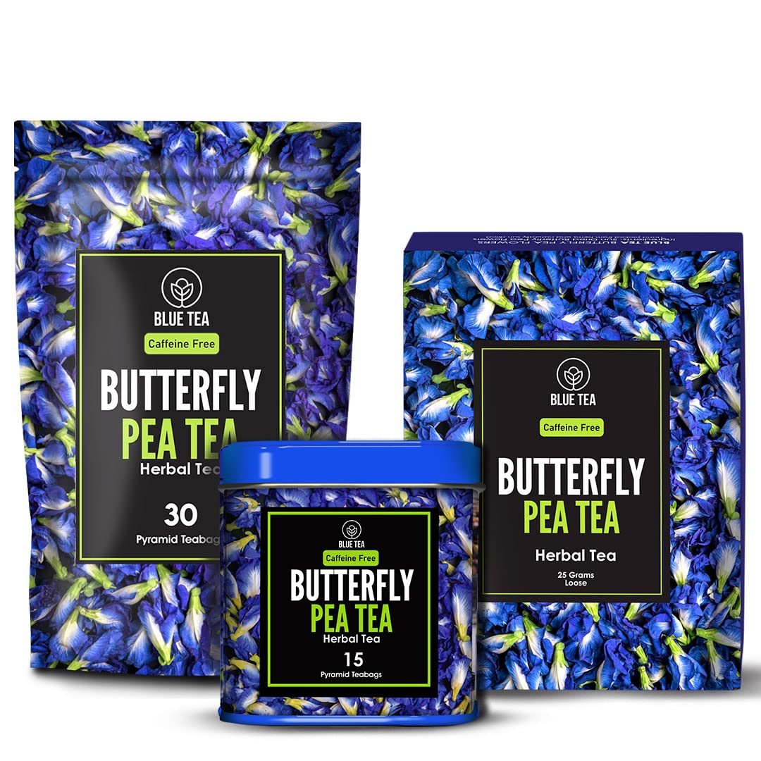 BLUE TEA Combo Butterfly Pea Flower Tea (30 Tea Bags