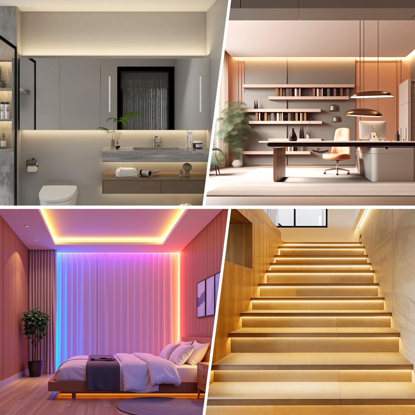 Zestaw 10 profili aluminiowych LED, srebrny kanał aluminiowy LED w kształcie litery U z mlecznobiałą pokrywą, zaślepkami i klipsami montażowymi, aluminiowy profil wytłaczany do taśm LED V02