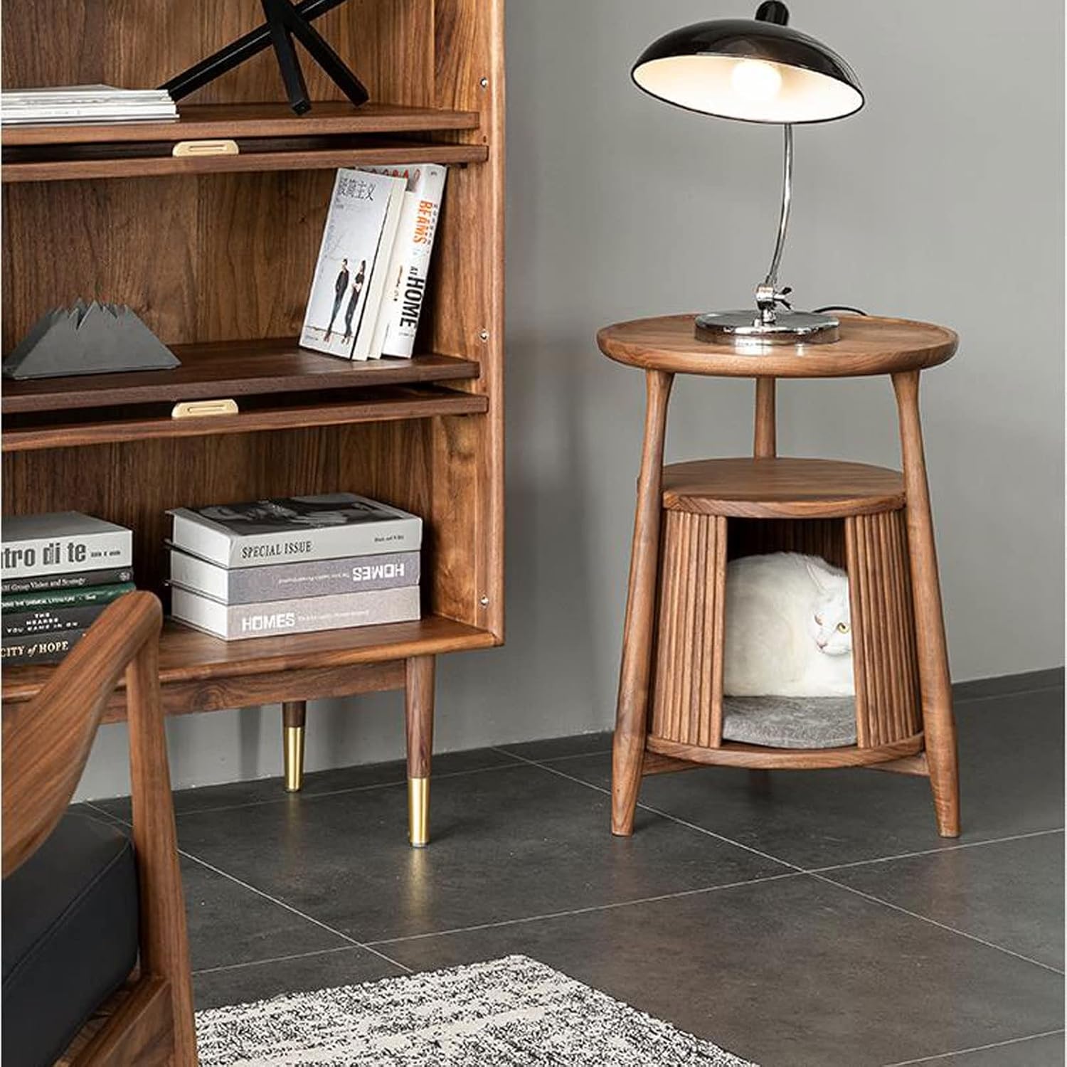 中国 彩色木彫 漢詩鹿虎獅子馬刻 屏風 衝立 D R8122 中国 彩色木彫