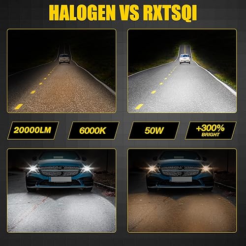 Miniatura 2 de RXTSQI LED para Honda Pioneer 500 2014-2021 700,6000K xenón blanco todo en uno bombillas, 881888886862 combo de faros LED, Plug N Play, IP68