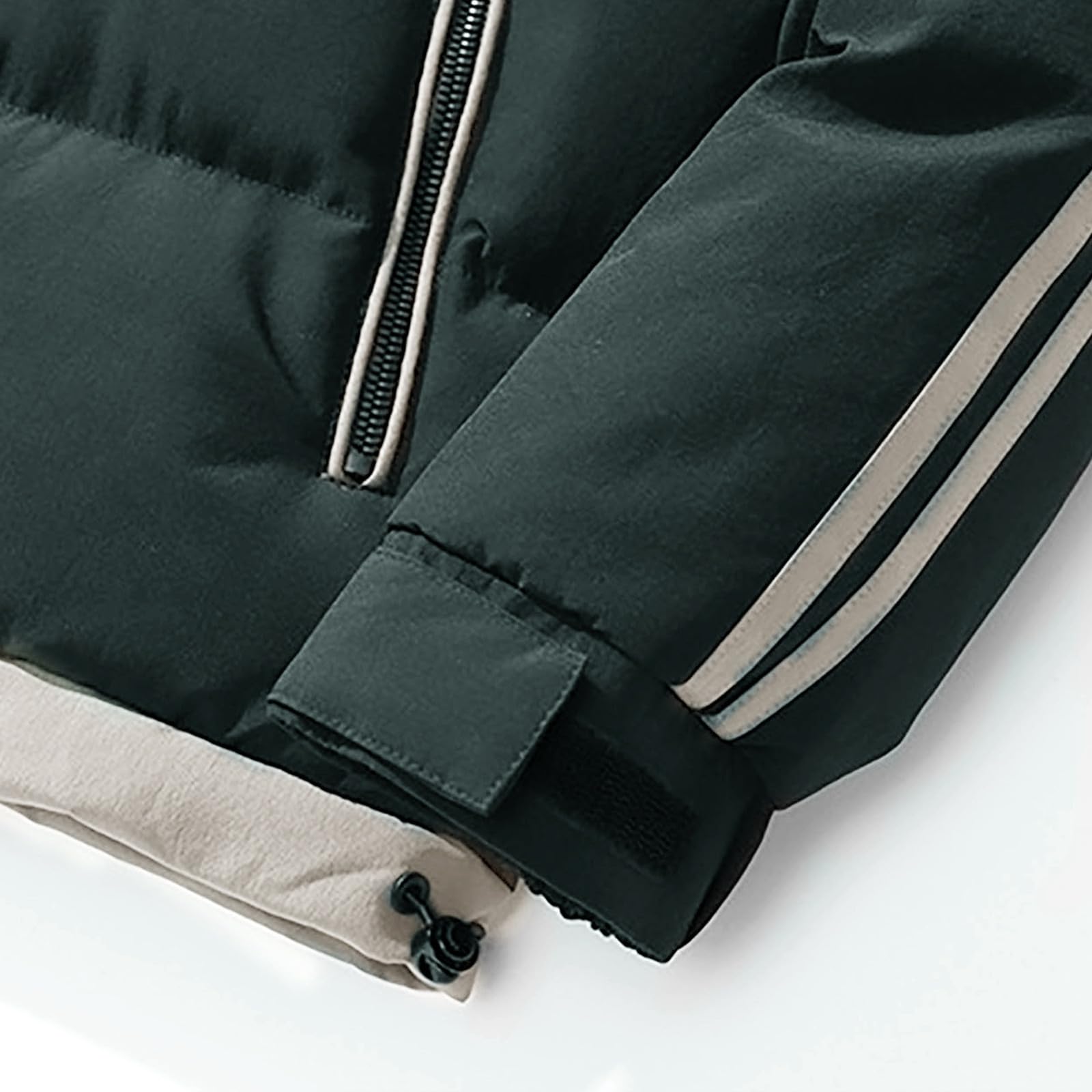 SRZYMJ Grün Winterjacke Herren Daunenjacke mit Kapuze Warm Jacke Leichte Steppjacke Winter Jacken Bequeme Kapuzenjacke Puffer Jacket Basic Übergangsjacke Outdoor Softshelljacke Kleidung Mantel