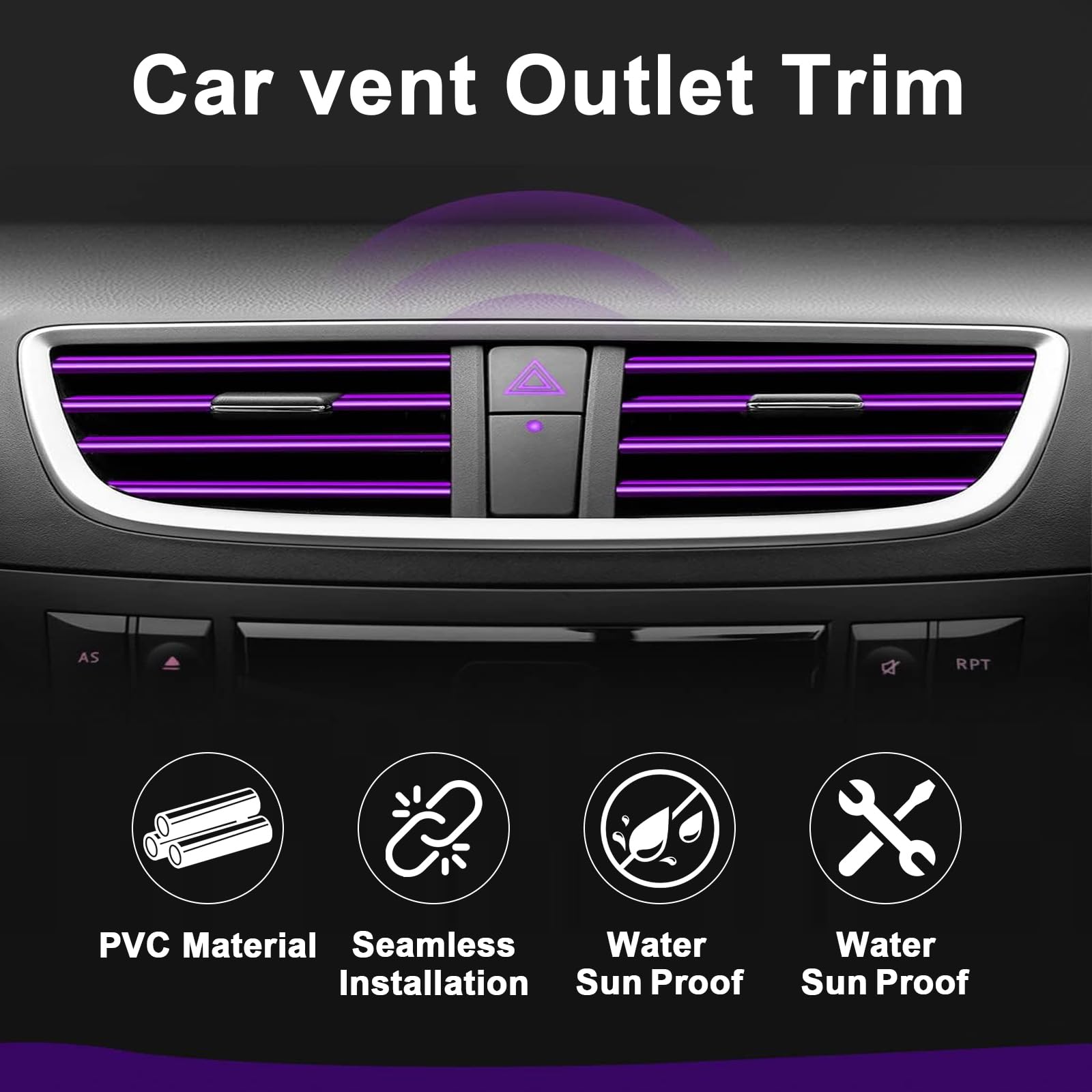 20 Pezzi Fessure Di Ventilazione Decorative Per Auto - Accessori Personalizzati Per Abitacolo - 2