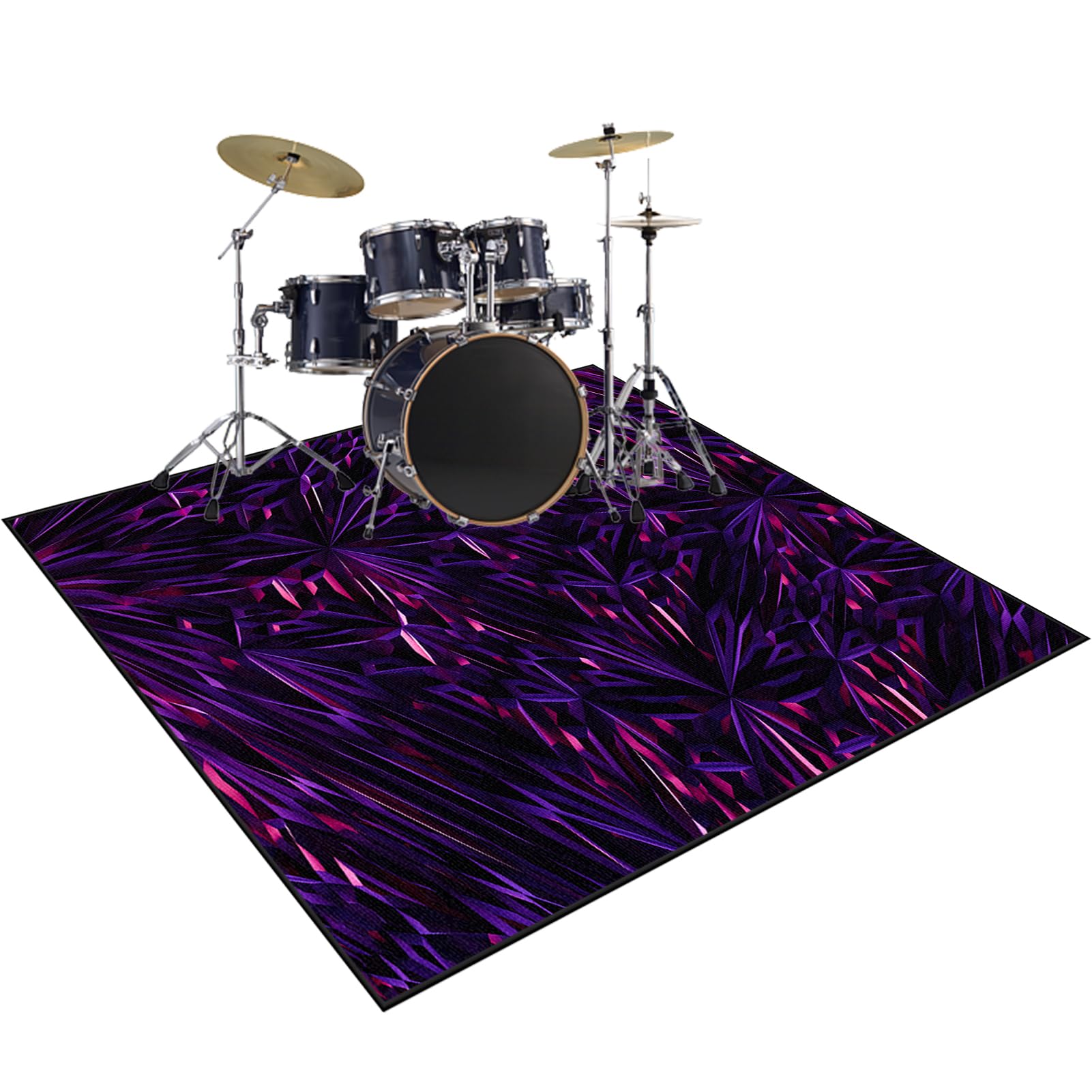 Zestaw perkusji 120 x 90 cm, dźwiękoszczelny koc perkusyjny, mata perkusyjna, profesjonalny dywanik perkusyjny, antypoślizgowy, bęben jazzowy, mata do instrumentów muzycznych