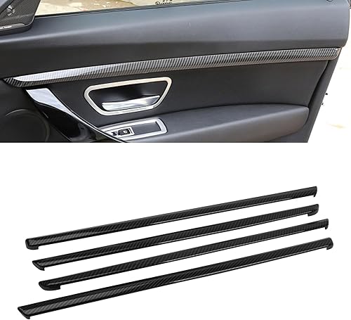 x xotic tech 4 piezas de tiras de moldura de puerta interior de automóvil compatibles con BMW Serie 3 F30 F31 2012 2013 2014 2015 2016 2017 2018