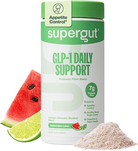 Miniatura 11 de Supergut GLP1 Daily Support - Suplemento en polvo de GLP-1 de alta fibra para mujeres y hombres, mezcla de bebida sin azúcar para la salud