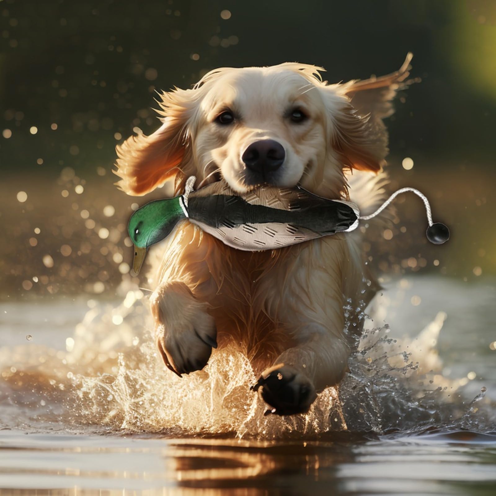 Galleggiante, Lancio a Lungo Raggio, Gioco Classico per Il Riporto, addestramento Cuccioli e da Caccia. Dummy Pistola per addestramento Cani con levetta per lanciare Il Cane, per addestramento