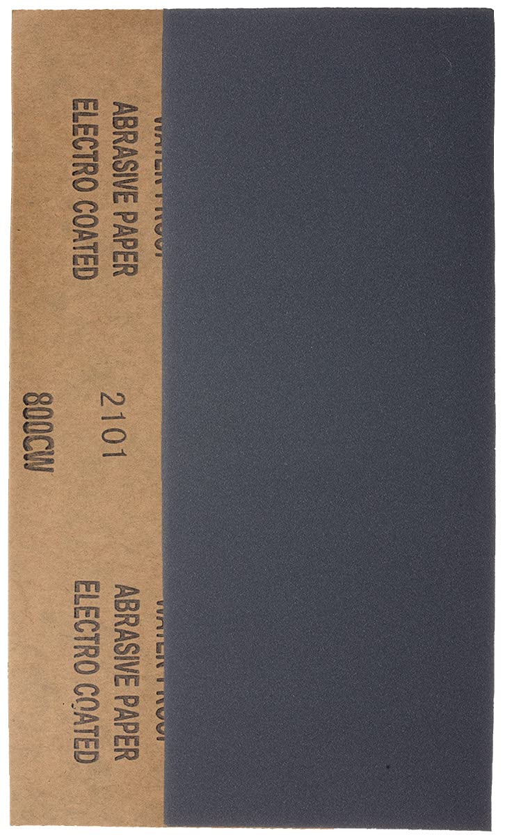 800 Grit Wet & Dry Sandpaper Sheets, 23 x 9.5cm, Ultra Fine Abrasive Sand Paper Roll for Wood, Metal, Plastic, Glass, Stone and Wall Sanding, 10 Pack