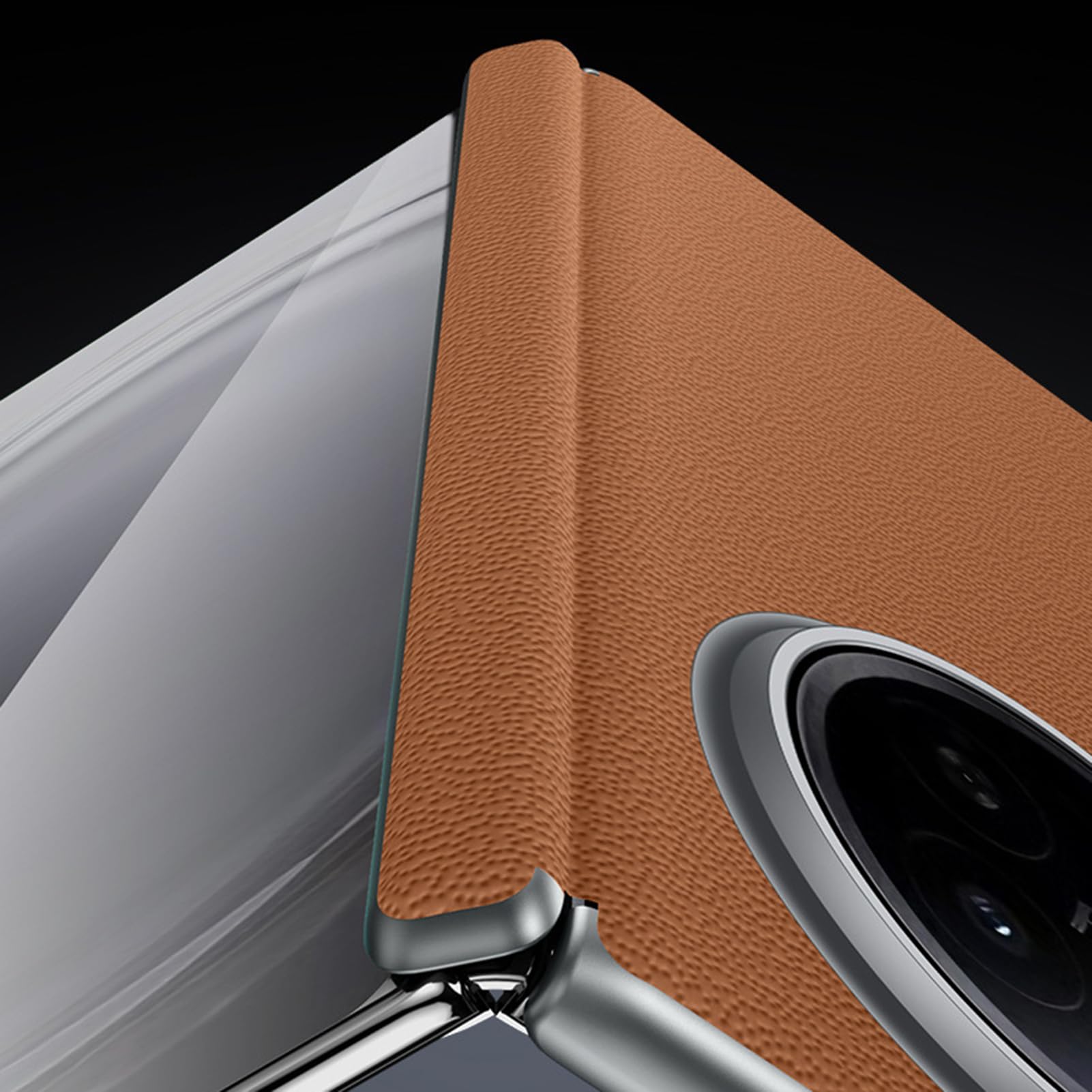 Magnetyczne etui do Oppo Find N6, bezprzewodowe ładowanie, skórzana, osłona na zawias, odporna na uderzenia