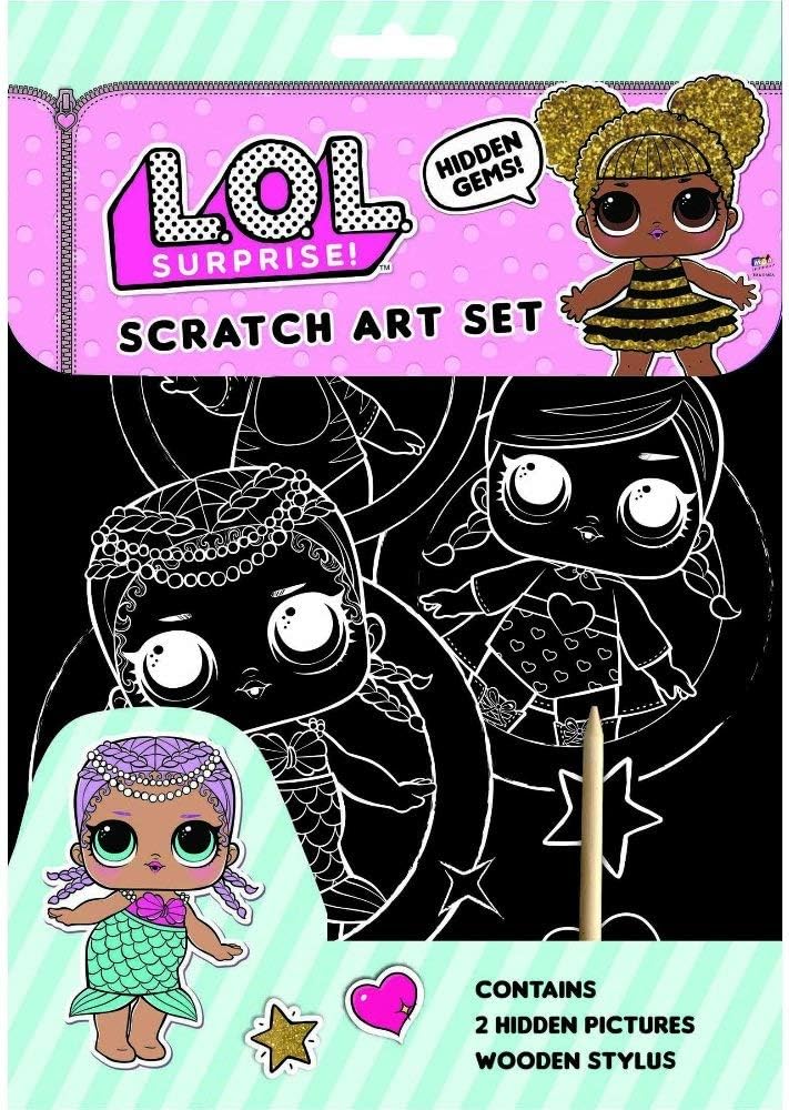 LOL Surprise Scratch Art Set 2 Hidden Pictures Creative Fun