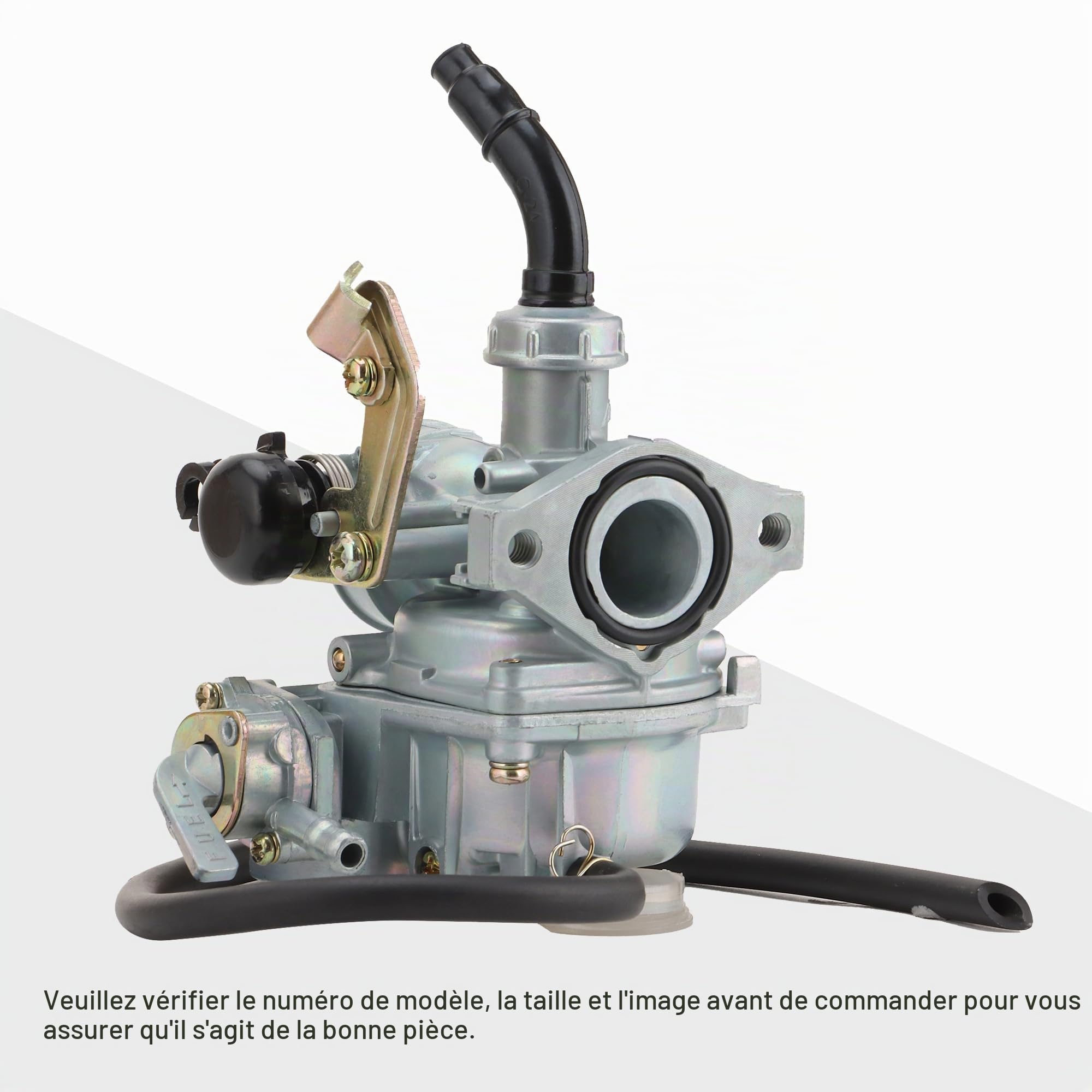 GOOFIT PZ19 19mm Carburateu +Interrupteur Bouchon D'huile Câble+Tube+Filtre À Huile+Caoutchouc Bois Mat+Papier Mat Remplacement pour 50cc 70cc 90cc 110cc 125cc Quad Atv Go Kart Scoooter Moped