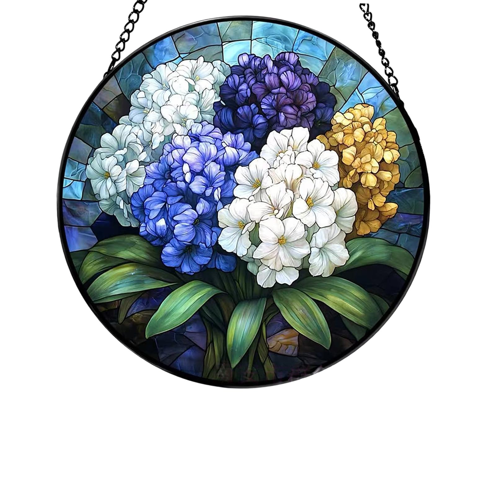 Reflector de luz para iluminar salones oscuros con cristal de hortensia