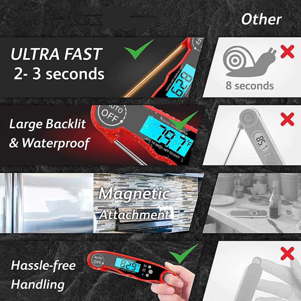 Food Thermometer Digital Kitchen Meat Water Milk Cooking Probe BBQ Electronic Oven