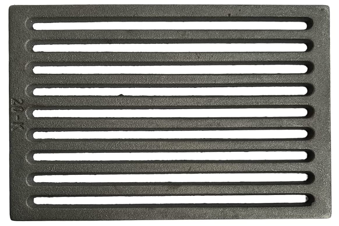 FIGEVIDA Griglia in Ghisa per Camini e Stufe a Legna e Focolari Pellet, CLAM COMFORT FOCO 75/85, Dimensioni: 30x20,6 (cm), Spessore 1 cm, Peso 2,5Kg per Caduta Cenere
