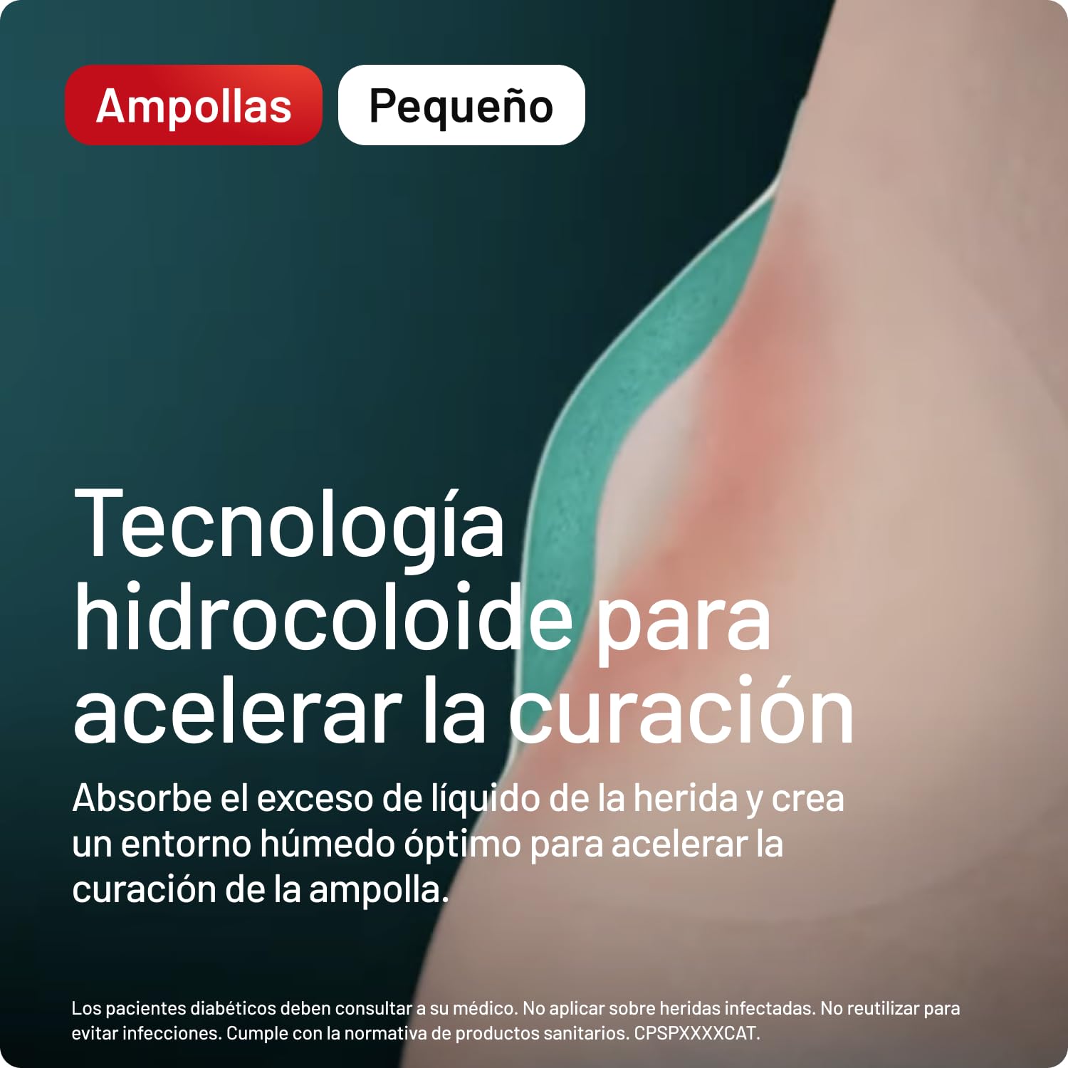 COMPEED Ampollas Pequeñas, Apósitos Hidrocoloides Contra Rozaduras, Pack 6 uds.