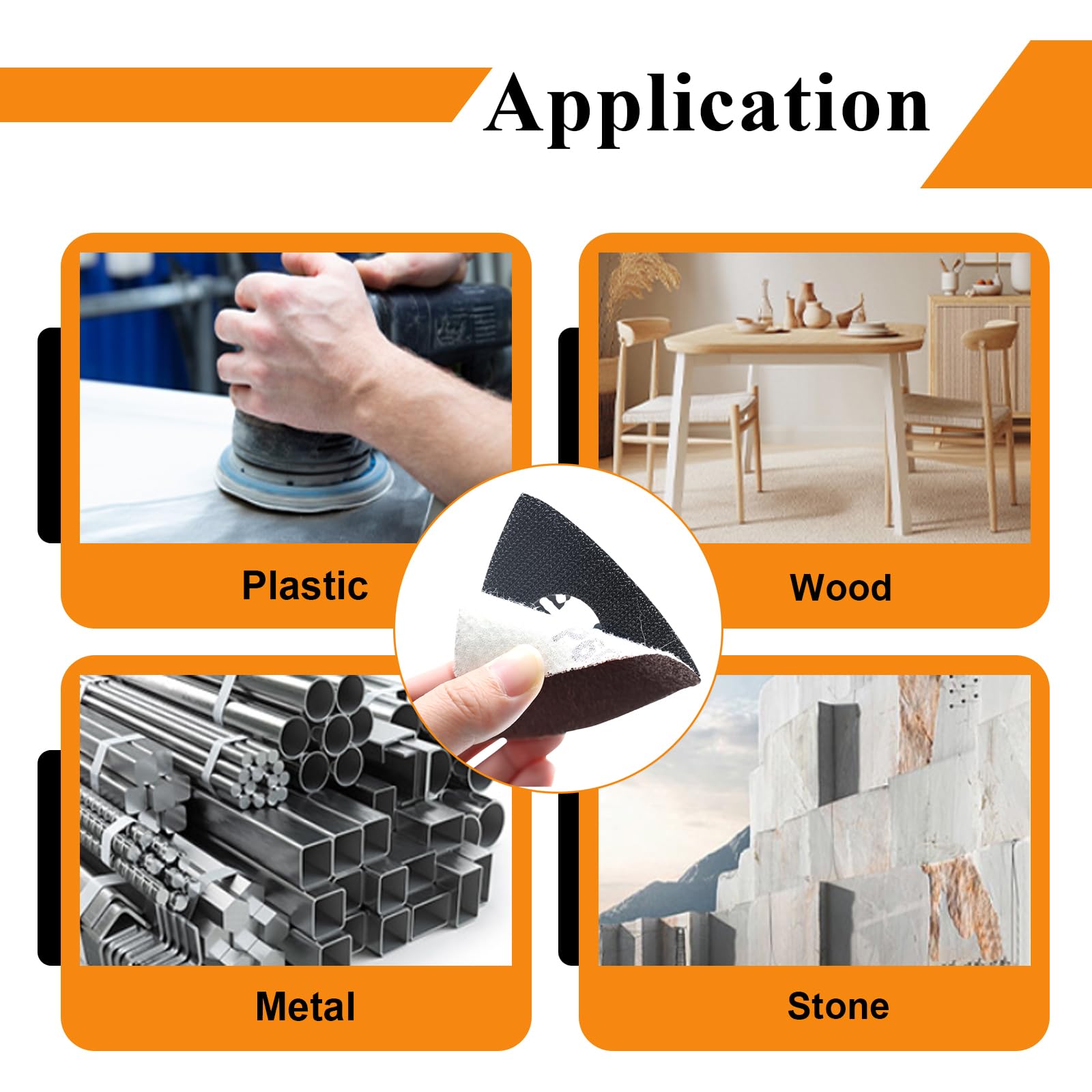 Oscillating Tool Sanding Pads Kit - 114 Pcs -7 Oscillating Tool Sanding Pads Kit - 114 Pcs -7