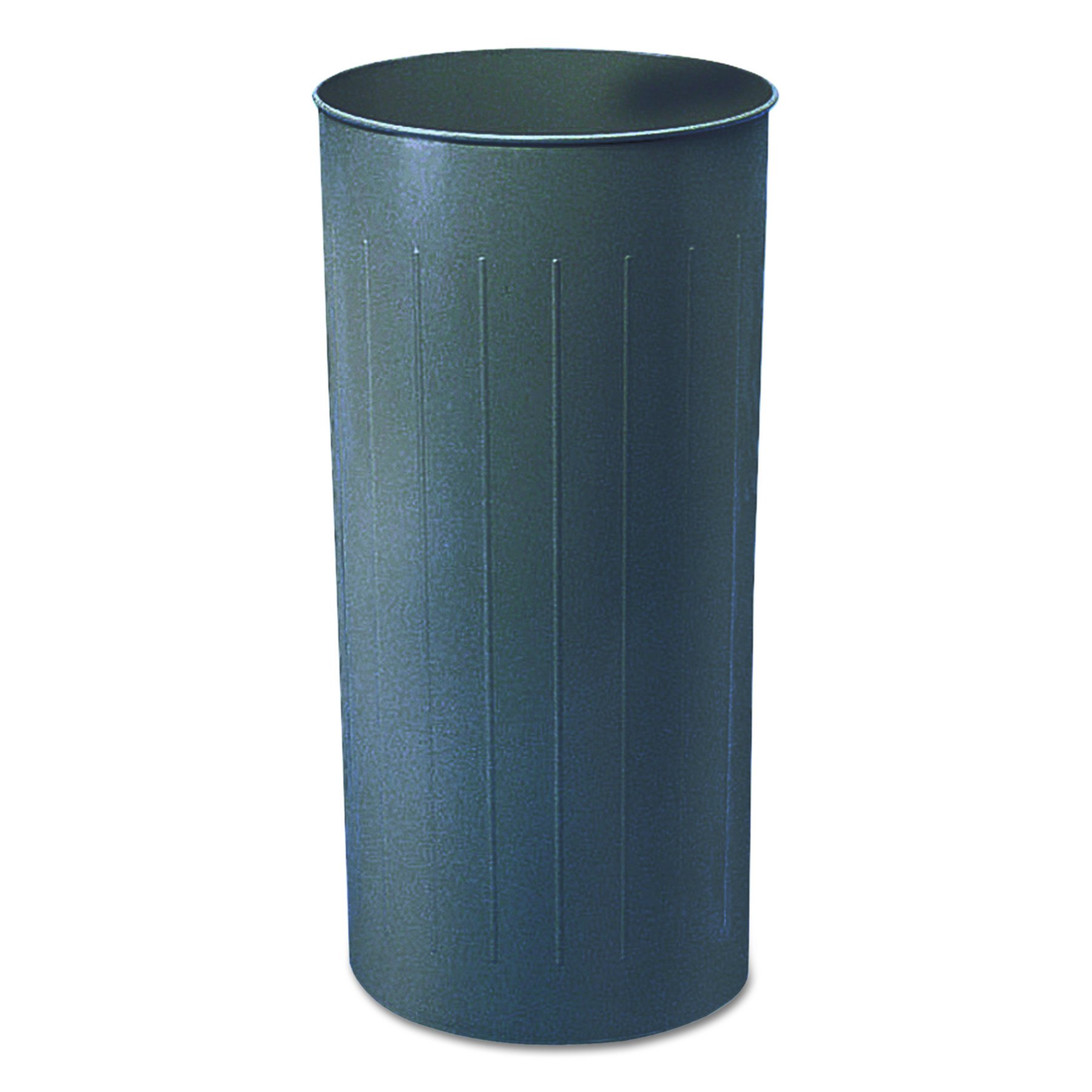 Safco Products 9610CH Round Wastebasket, 80-Quart, (Qty. 3), Charcoal