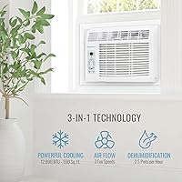 Vista 6 de Keystone - Aire acondicionado de ventana de 12.000 BTU Star, control remoto Follow Me, modo de ahorro de energía, temporizador, reinicio automático