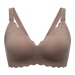 Momcozy Nursing Bras for Breastfeeding Seamless Pregnancy Maternity Bra Wireless Classic Jelly Strip Support Nursing Bra