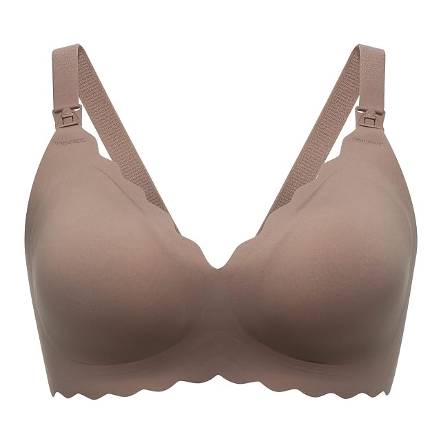 Momcozy Nursing Bras for Breastfeeding Seamless Pregnancy Maternity Bra Wireless Classic Jelly Strip Support Nursing Bra