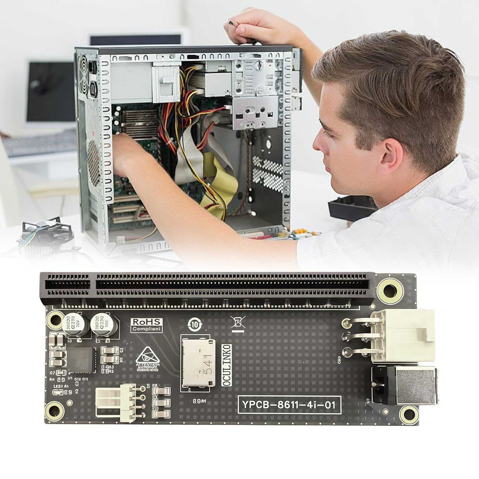 La Scheda Adattatore da SFF8611 a PCIe 4X Supporta più