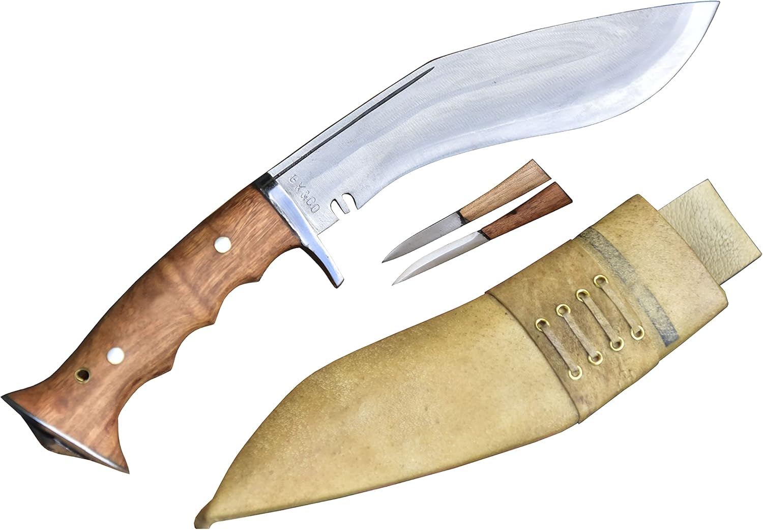 GK&CO. Kukri House Genuine kukri/khukuri - 8 Inch Iraqi Panawal Angkhola Gripper Handle White Sheath Hand Made in Nepal…