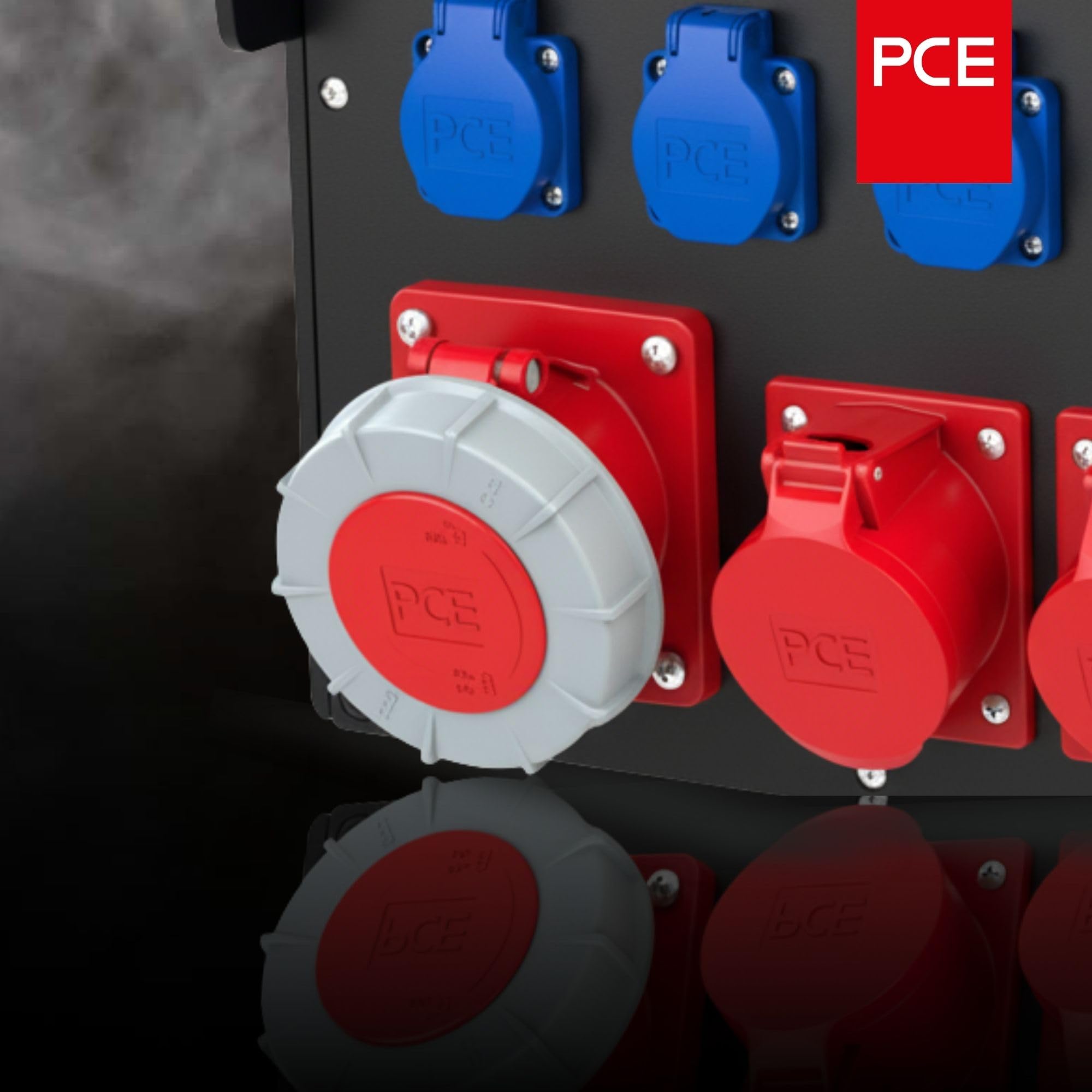 PCE 435-6 CEE-Anbausteckdose 63A 5-polig 6h IP67 Power Twist 400V