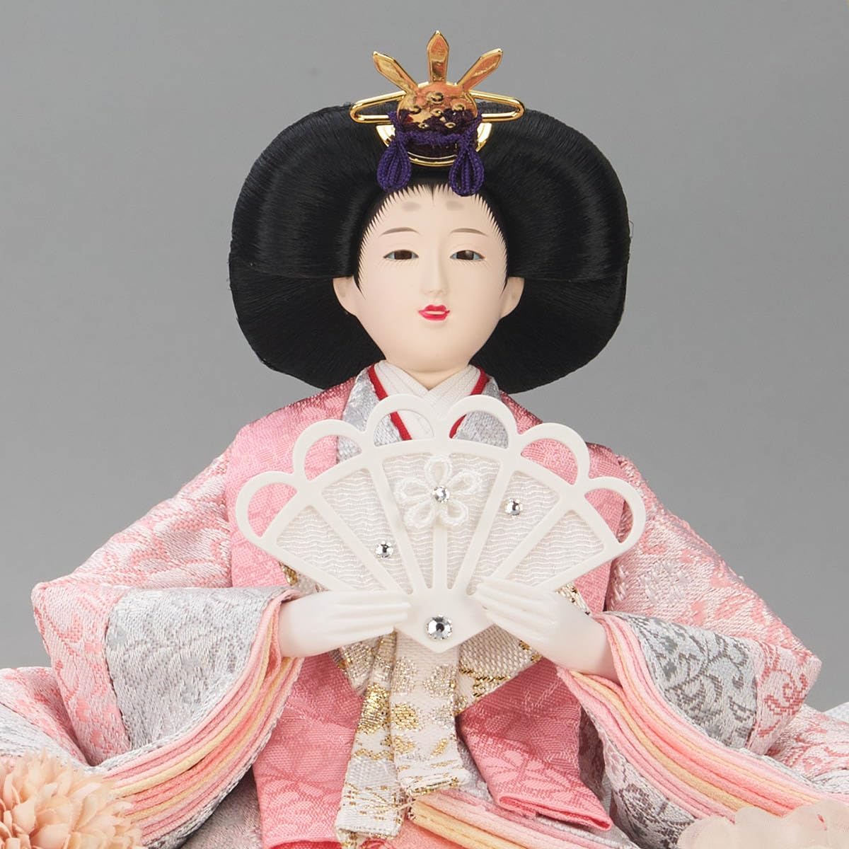 人形のはなふさ 雛人形 コンパクト ケース飾り 新王飾り 三五新王