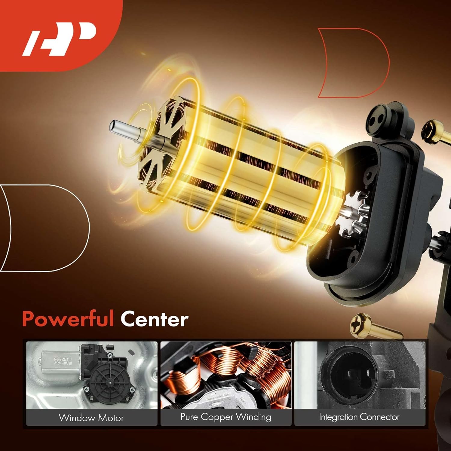 A-Premium Rear Left Driver Side Electric Power Window Regulator with Motor Compatible with Hyundai Elantra 2007-2010, Sedan