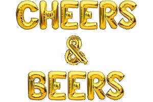 CHEERS & BEERS Balloons Banner