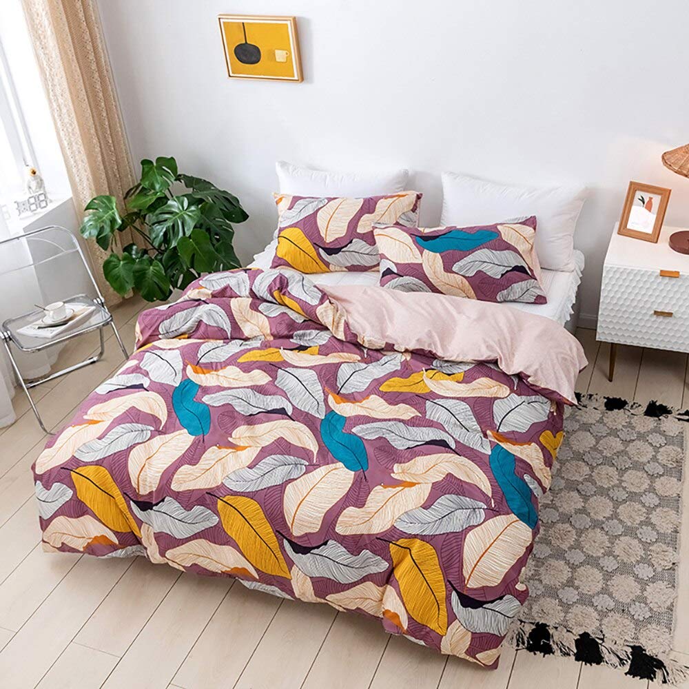 Housse de couette imprimée 180x210 cm avec sa taie d'oreiller AB04