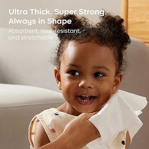 Miniatura 6 de Bc Babycare Toallitas secas, fibras a base de plantas, paño facial multiusos húmedo y seco y toallita para bebés