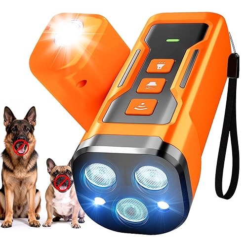 Dog Bark Deterrent Devices, 6 Modes 3X Ultrasonic Anti Barking