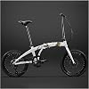 Bicycle 7 Speed Folding Bicycle 20 Inch Ultra Lightweight Compact All-Aluminum Curved Frame Folding Bicycle Handlebar and Seat Height Adjustable Disc Brake, Folding Pedal, Recommended Height 55.1 -