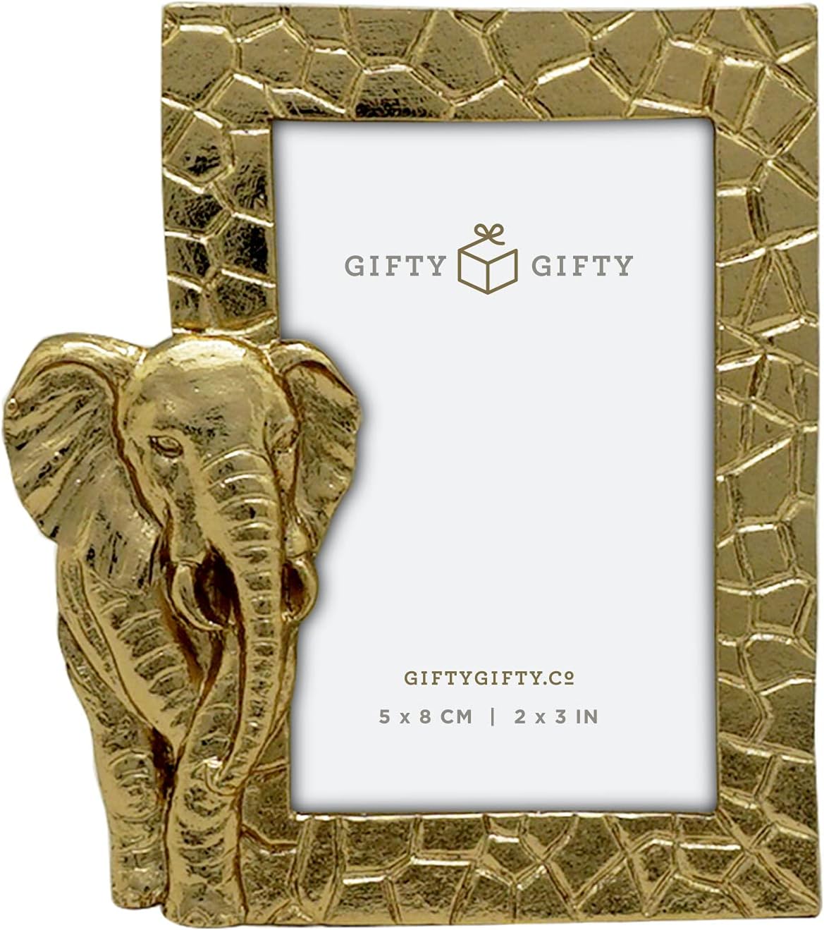 Safari Animals Mini Frame Set, Gold, Set of 3, 2x3 In image 5