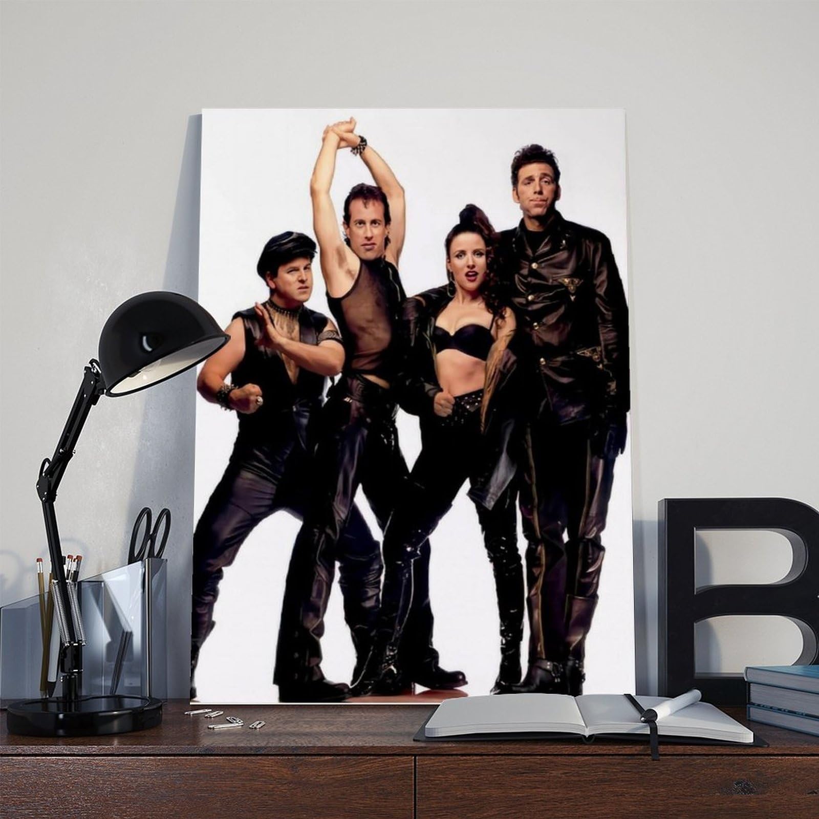 HGKLBG Esclusivo poster su tela della serie Art Sitcom Seinfeld, decorazione per camera da letto, idea regalo
