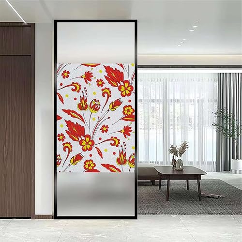 Adhesivo para ventana, aspecto esmerilado, estático, abstracto, estático, protección UV, no adhesivo, película de privacidad, diseño geométrico de