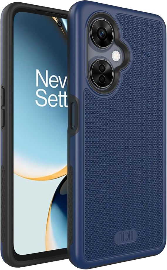 TUDIA DualShield Merge Grip Phone Case for OnePlus Nord N30 5G 2023 - Dual Layer, Shockproof, Military Grade, Slim, Non-Slip Heavy Duty Protective Phone Case - Protector Phone Cover - Indigo Blue