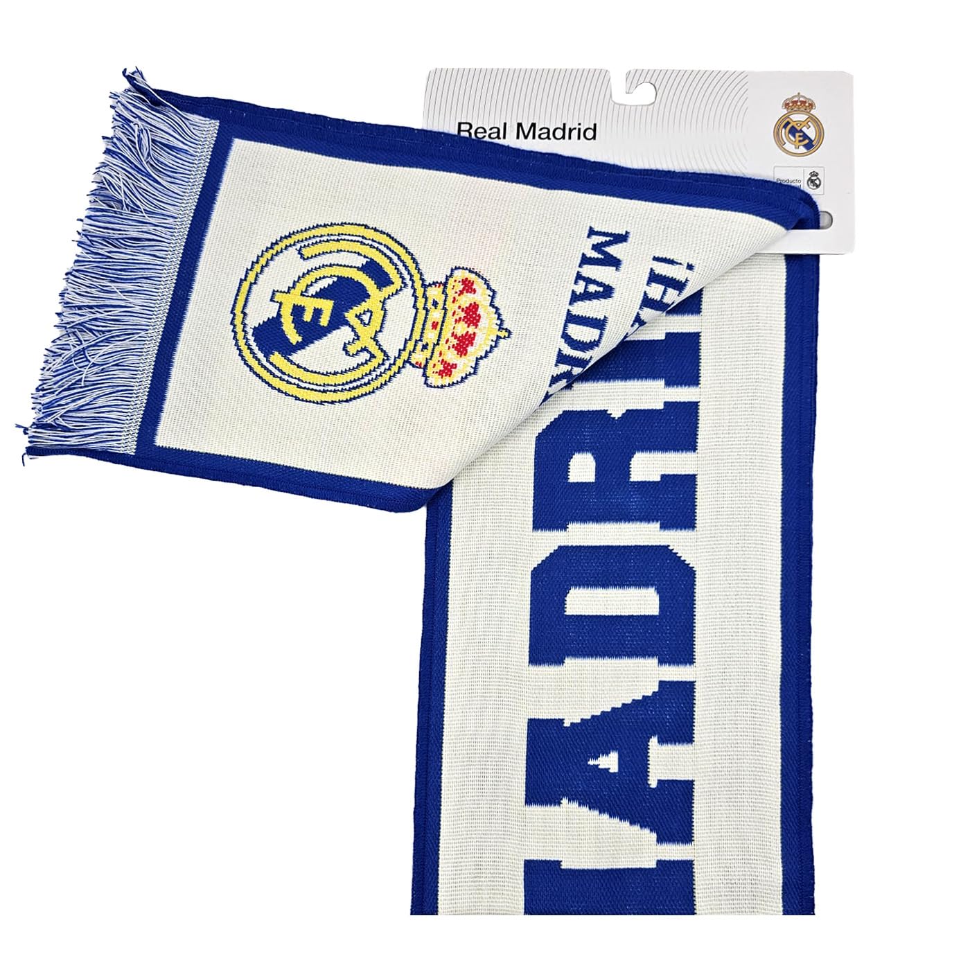 Szalik Real Madryt HALA MADRID Loom nr 42 Licencja - Wymiary 140x20 cm