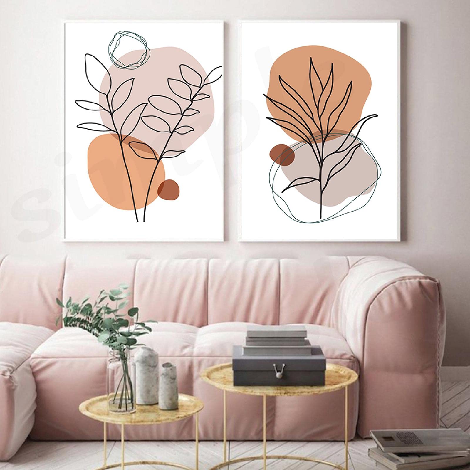 LPFNSF Moderne abstracte posterset, Boheemse stijl thuis achtergrond