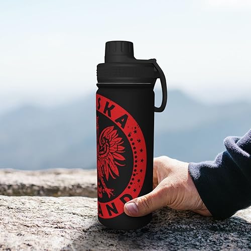 Miniatura 7 de Polonia bandera polaca águila Polska deportes aislados botella de agua de acero inoxidable novedad taza de agua portátil para deportes al aire libre