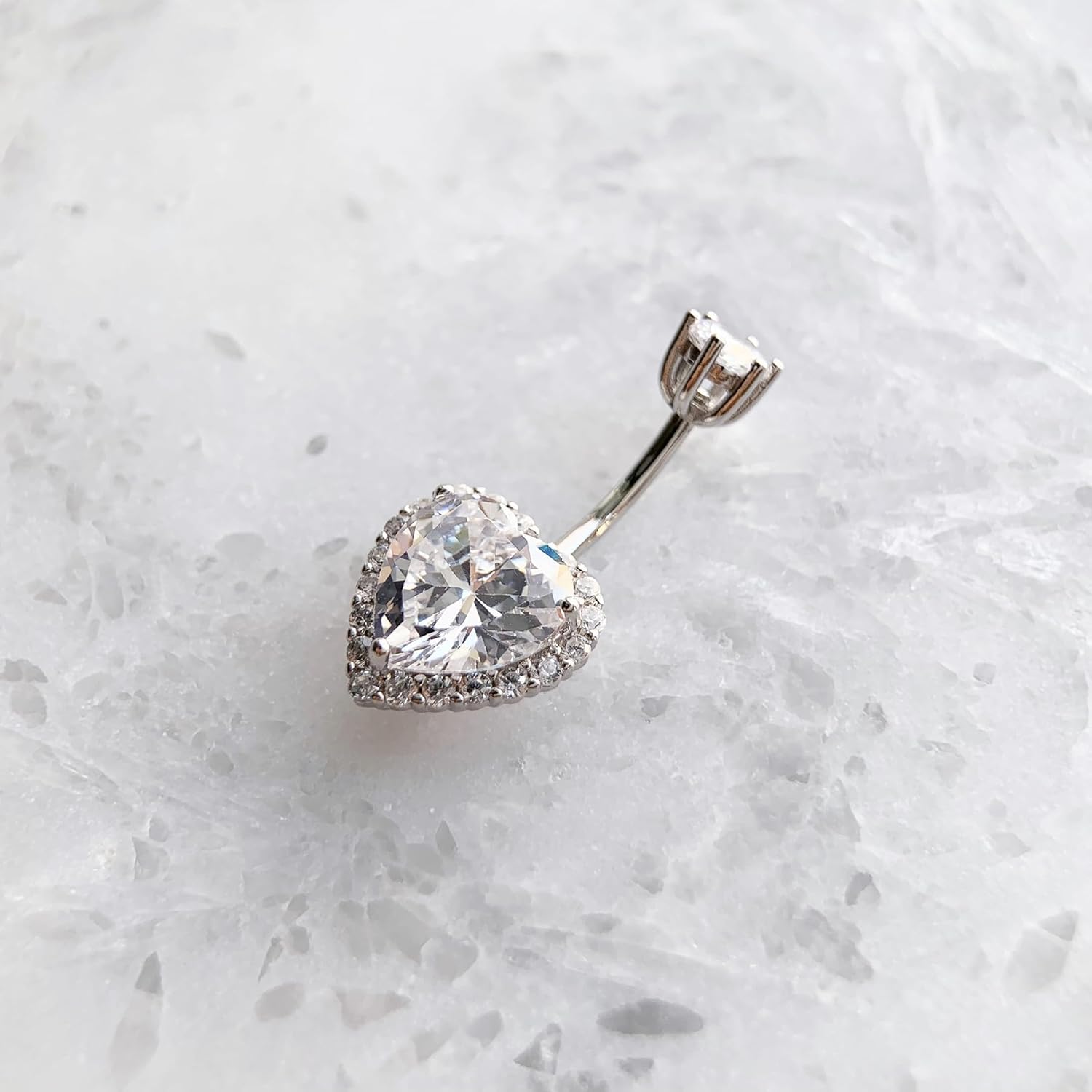 Sterling Silver Belly Button Rings, Real 925 Sterling Silver, 14G Sterling Silver Navel Rings, High Polished Smooth Surface, Resists Allergy, 925 Silver Belly Piercing - Image 4