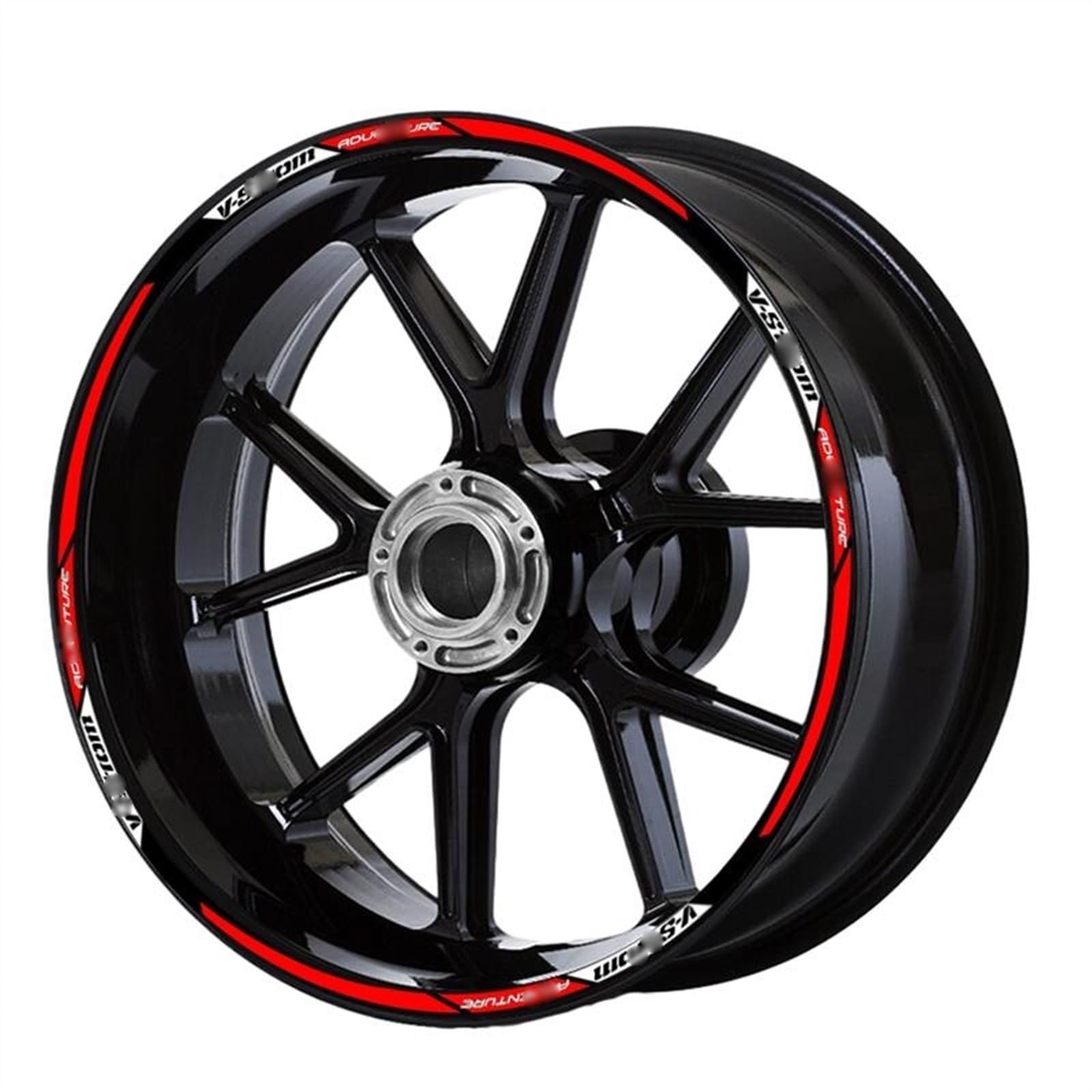 Sjhyll 3 Motorcycle Wheel Stripes Sticker Rim Hub Reflective Decals For S&Uzuki For Dl650 Dl1000 For V Strom 1050 Xt 650 For(3)